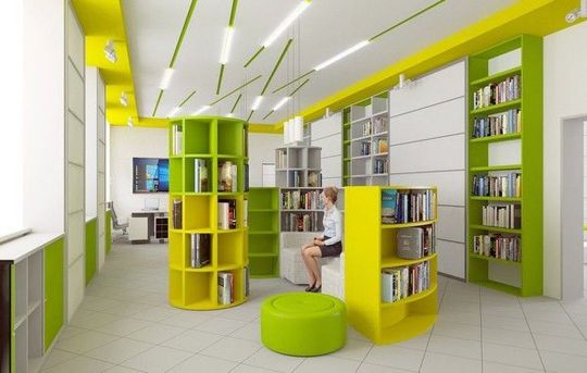 Оснащение модельной библиотеки в г.Шуя