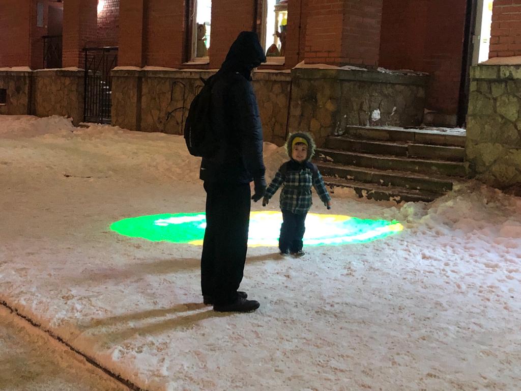 Пример рекламы гобо проектора 16