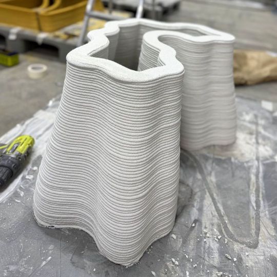 Малые архитектурные формы (МАФ) на строительном 3д принтере