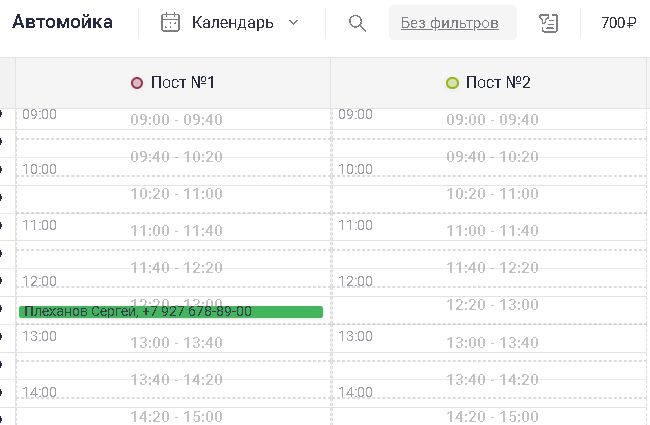 Журнал записей по постам