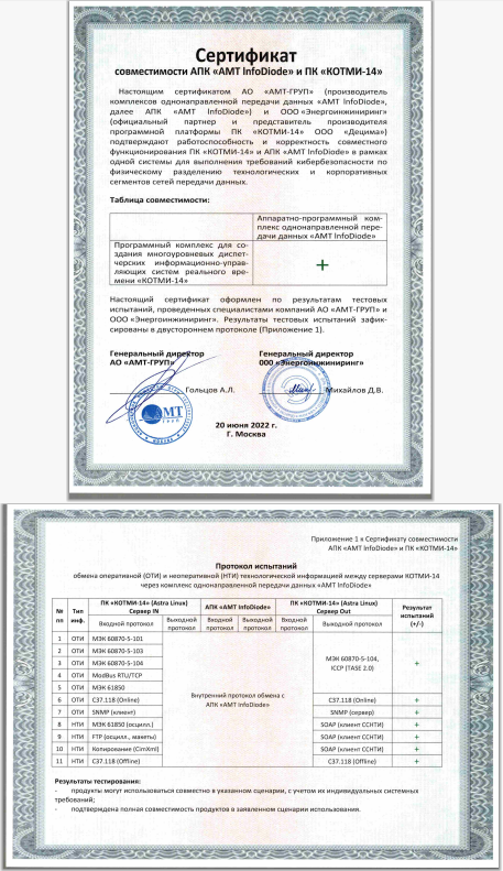 Сертификат совместимости