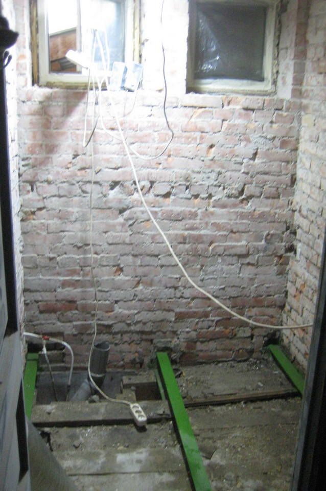 Remoción y sacamos un piso y revocar antiguo