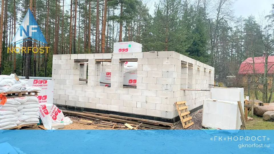 Строительство дома с мансардой из газобетона