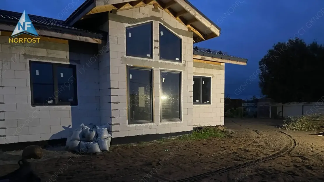 Строительство дома в Романовке