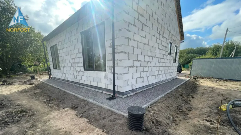 Строительство одноэтажного дома Barnhouse