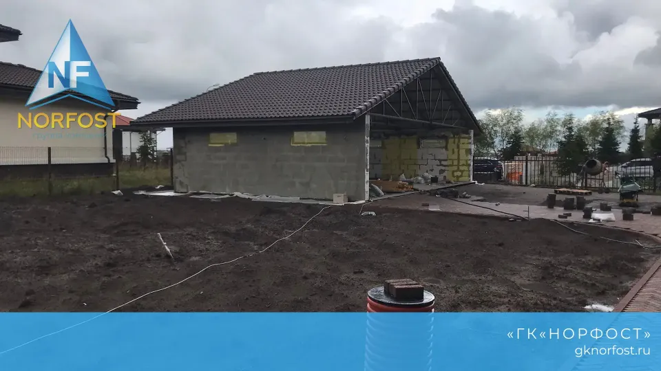 Строительство навеса для автомобиля