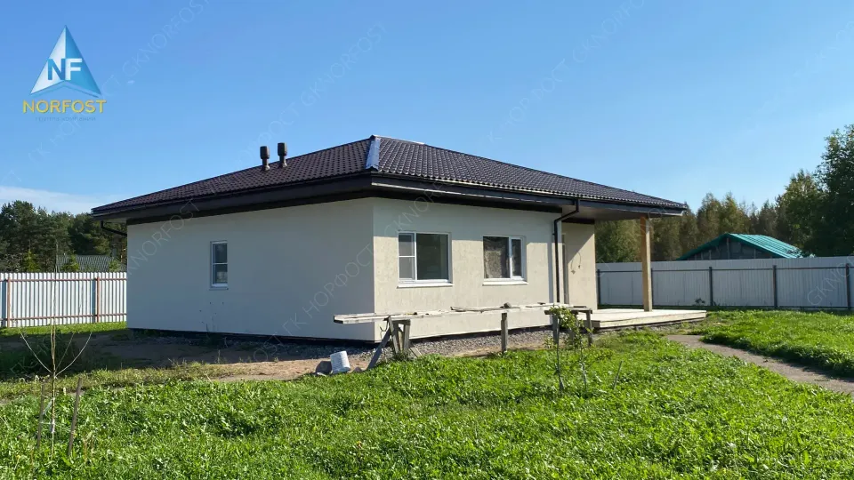 Строительство одноэтажного дома по проекту NF 94