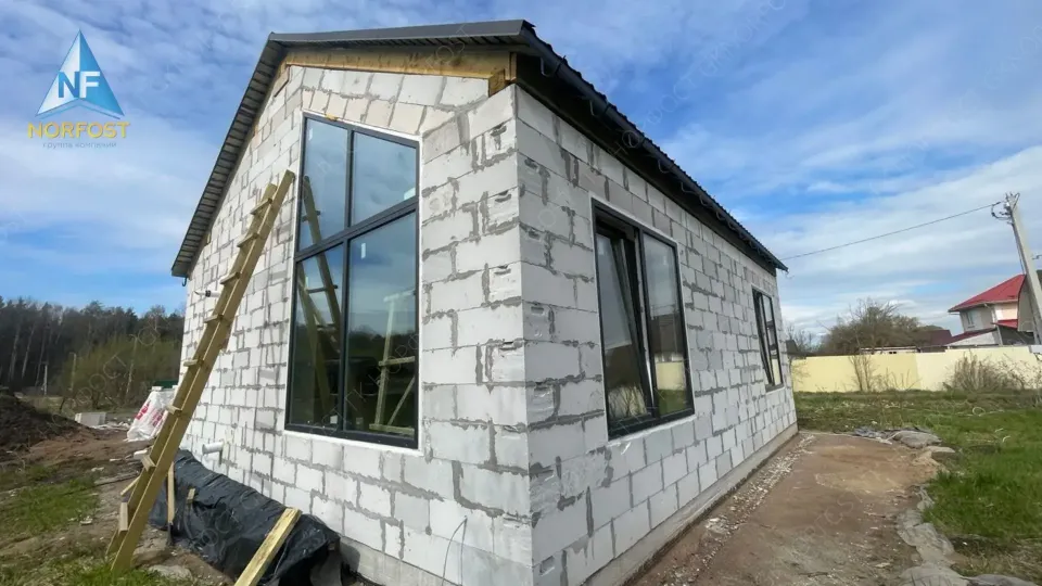 Строительство одноэтажного дома Barnhouse