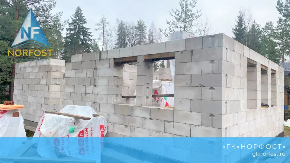 Строительство дома с мансардой из газобетона