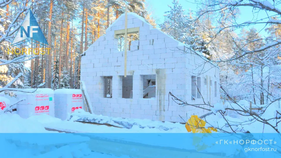 Строительство дома с мансардой из газобетона
