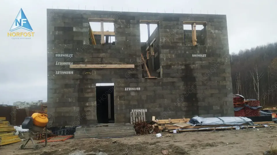 Строительство двухэтажного дома в Мурманске