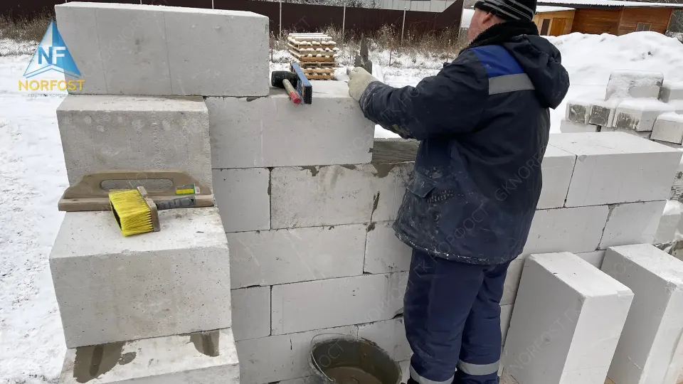 Строительство одноэтажного дома в Кингисеппе из газобетонных блоков