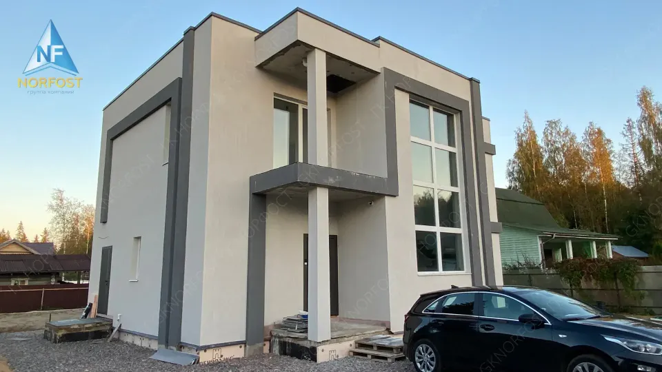 Строительство дома с плоской крышей из газобетона