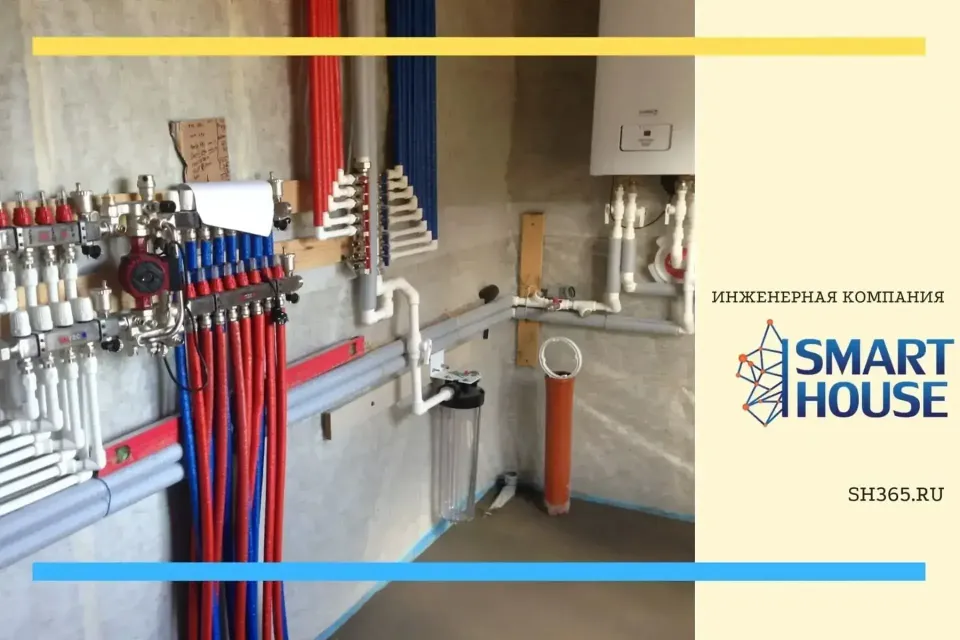 Устройство инженерных сетей в каркасном частном доме с мансардой в коттеджном поселке