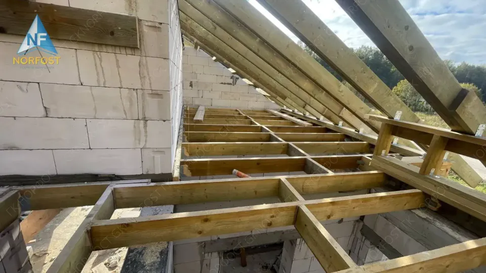 Строительство дома из газобетонных блоков в СПб NF 01