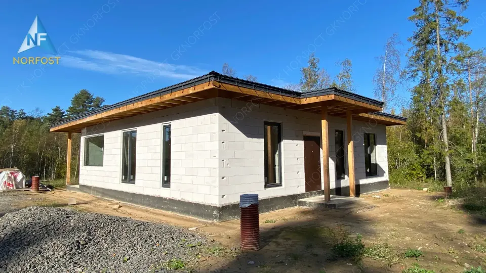 Строительство одноэтажного дома в Ленинградской области