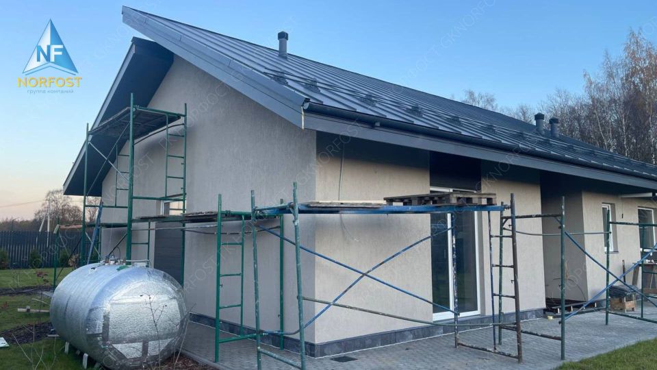 Строительство дома из газобетонных блоков в СПб NF 01