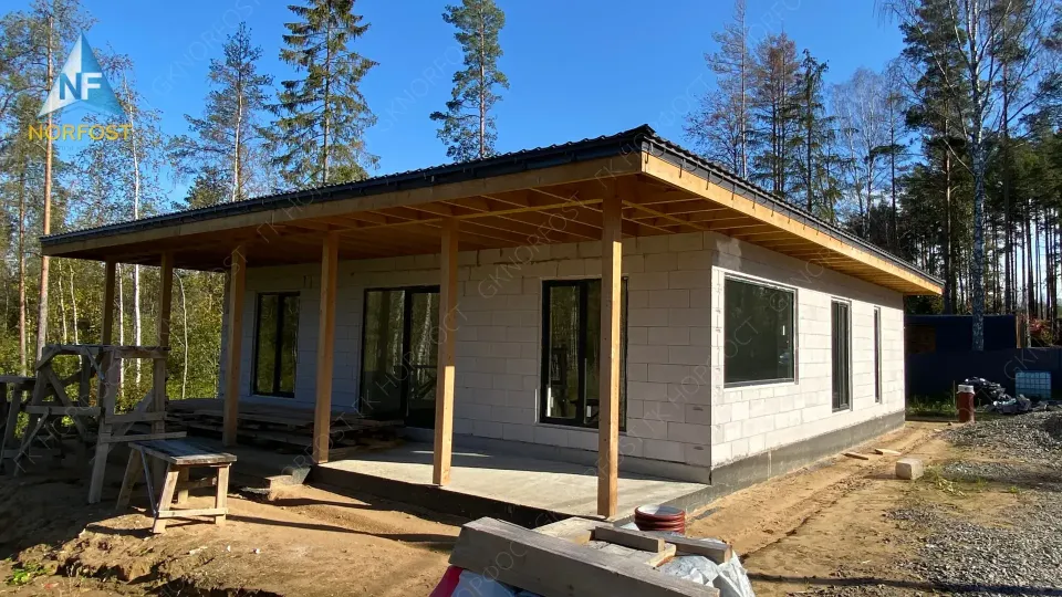 Строительство одноэтажного дома в Ленинградской области