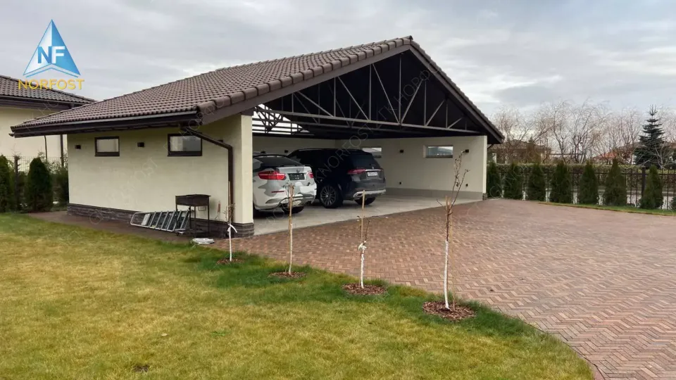 Строительство навеса для автомобиля