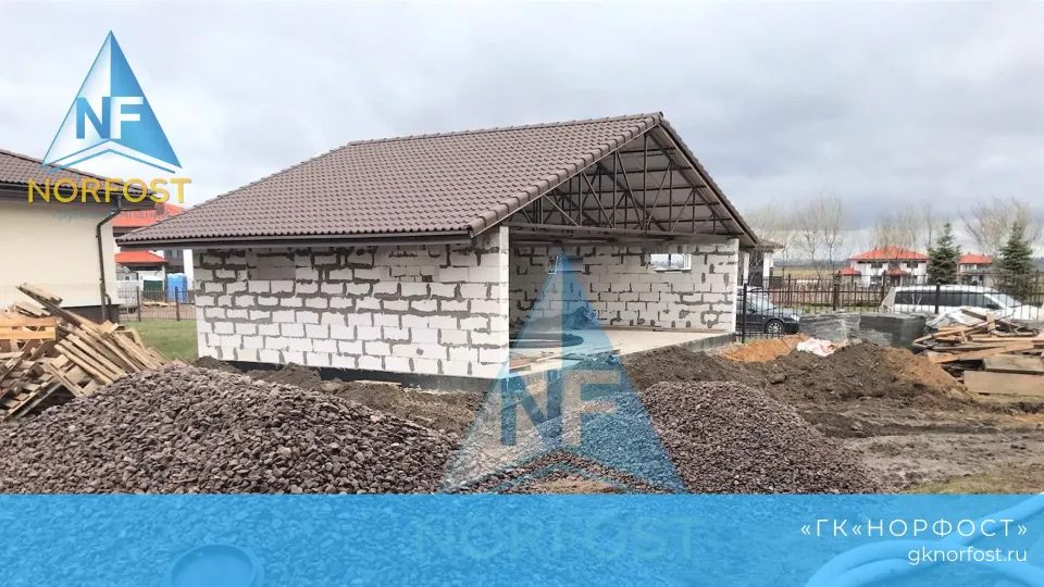Строительство навеса для автомобиля