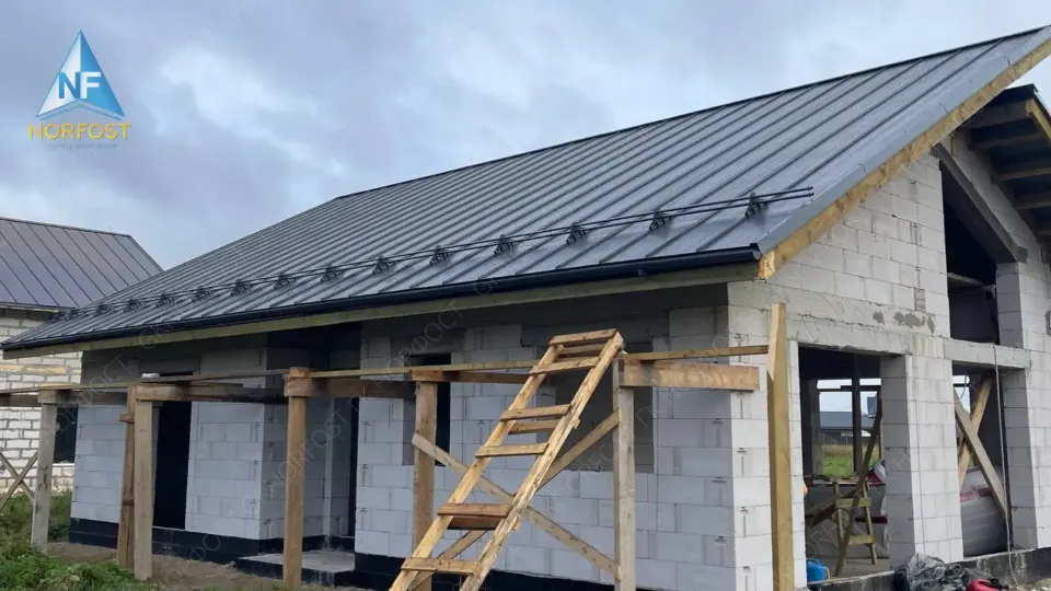 Строительство дома из газобетонных блоков в СПб NF 01