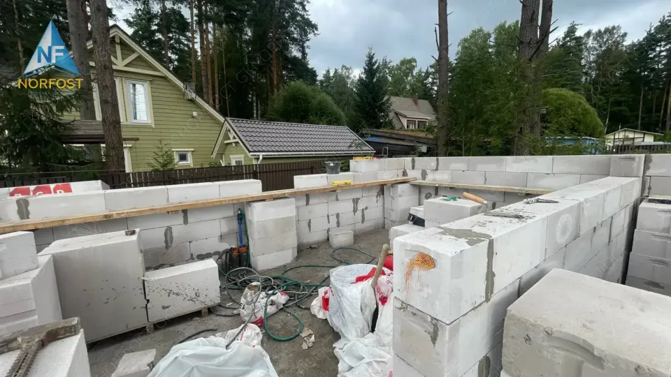 Строительство дома из газобетонных блоков в СПб