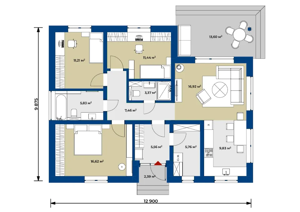 NF 01 - планировка дома