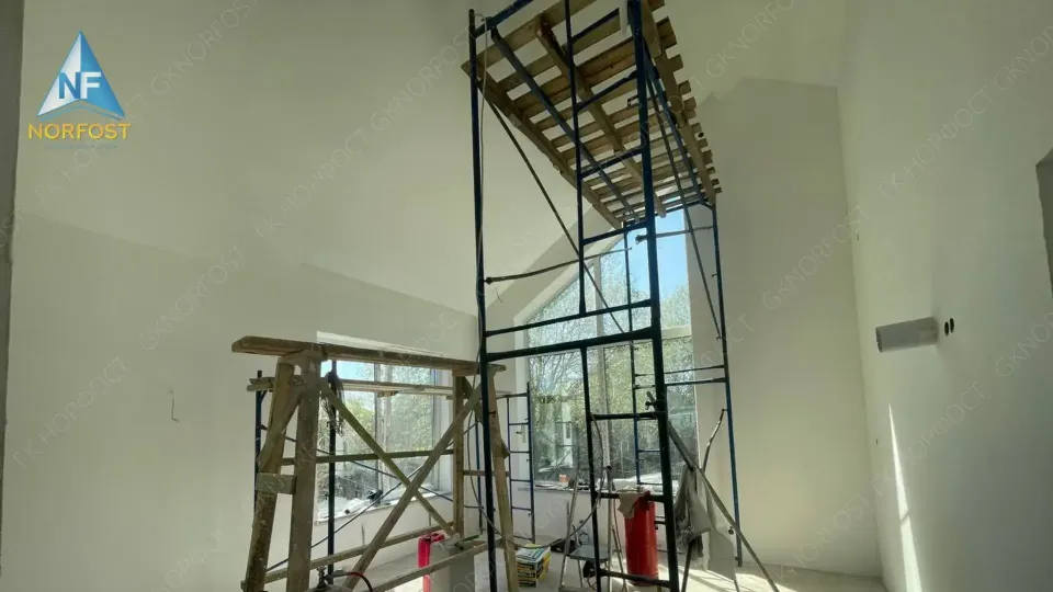 Строительство одноэтажного дома Barnhouse