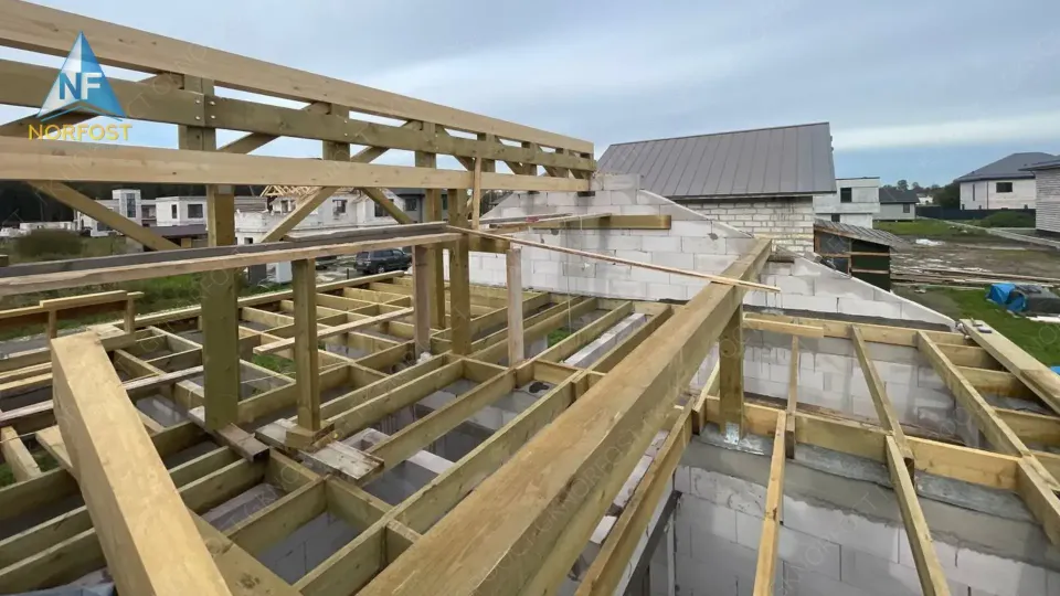 Строительство дома из газобетонных блоков в СПб NF 01