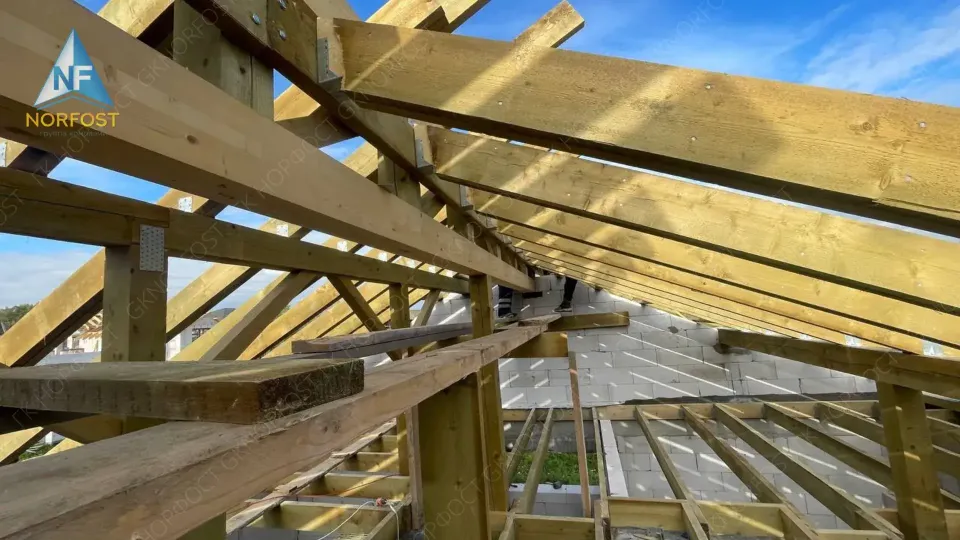 Строительство дома из газобетонных блоков в СПб NF 01