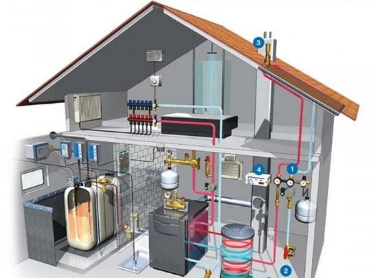 Монтаж экономичной системы отопления