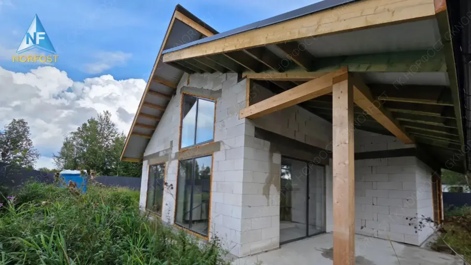 Строительство дома по проекту NF 01