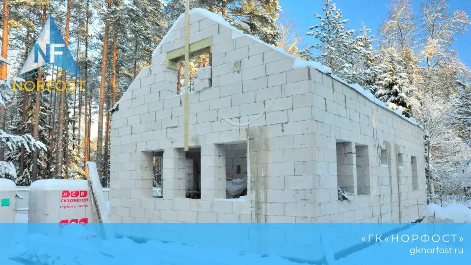 Строительство дома с мансардой из газобетона