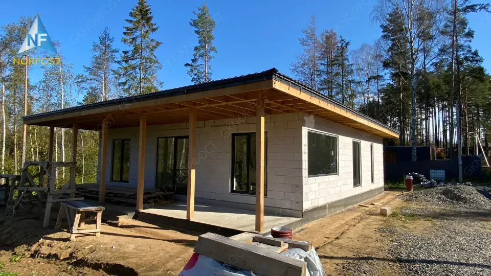 Строительство одноэтажного дома в Ленинградской области