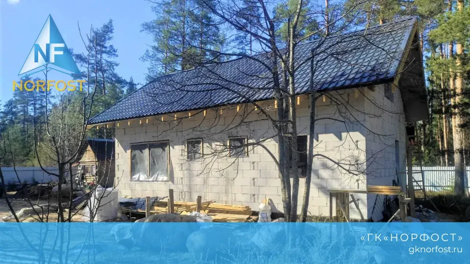 Строительство дома с мансардой из газобетона