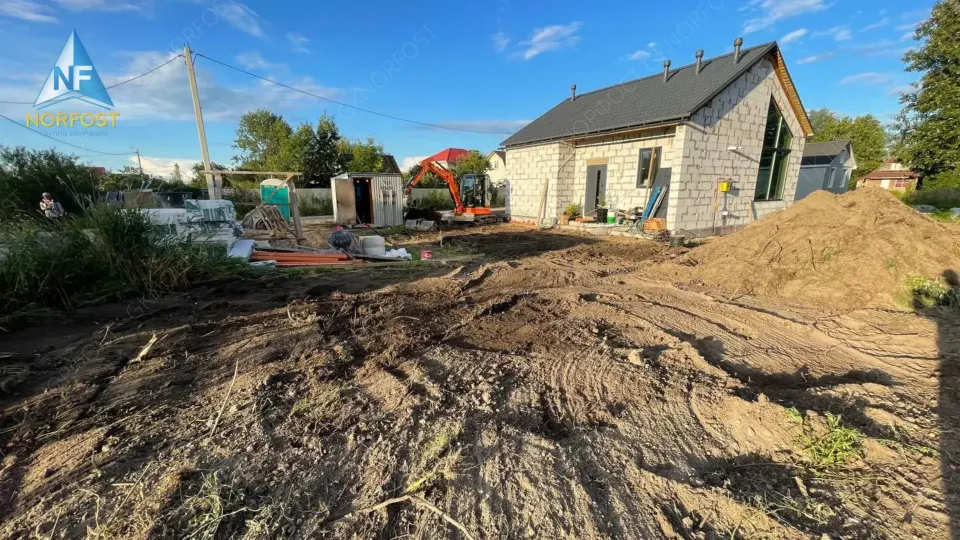 Строительство одноэтажного дома Barnhouse