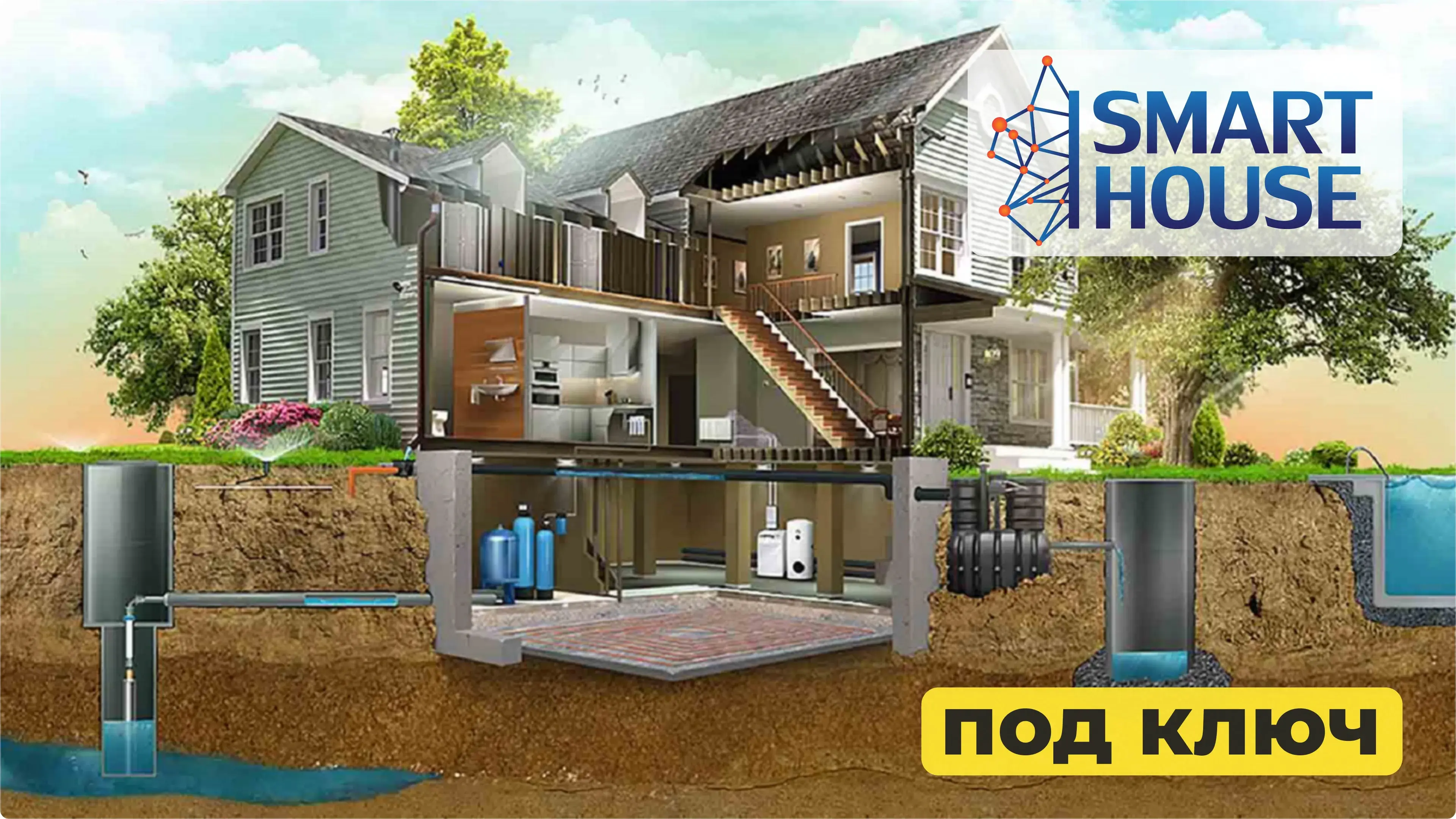 Монтаж инженерных систем в коттедже под ключ