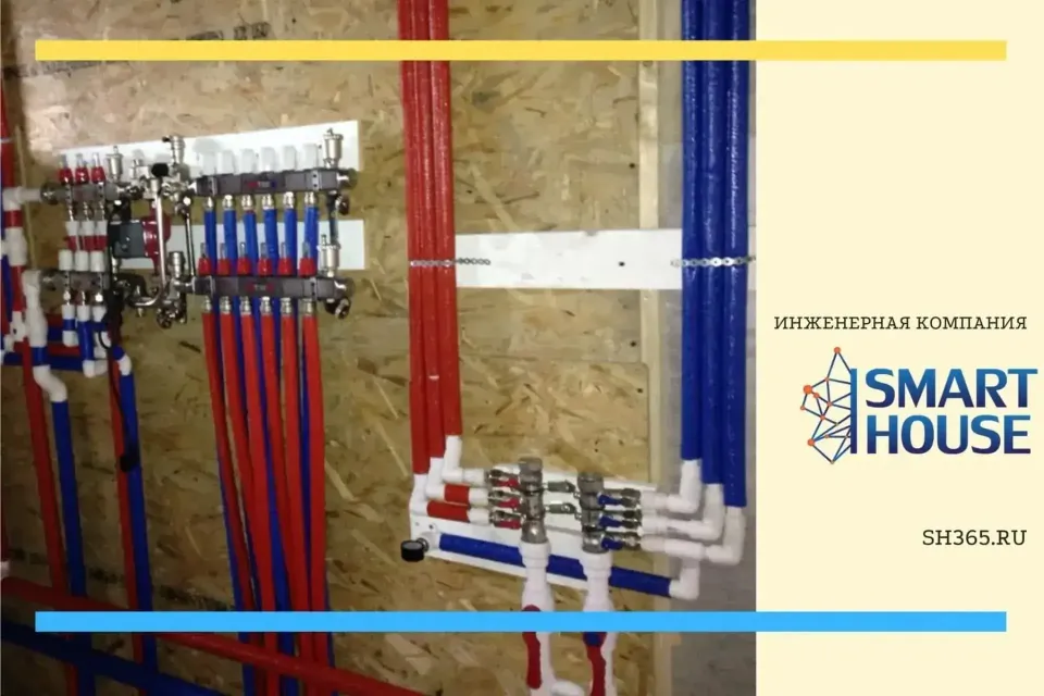 Устройство инженерных сетей в каркасном частном доме на две семьи в Санкт-Петербурге