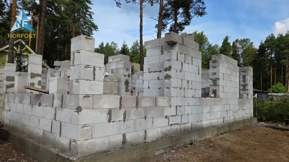 Строительство дома из газобетонных блоков в СПб