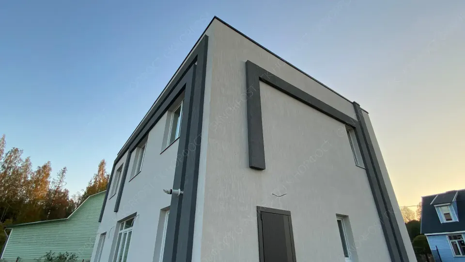 Строительство дома с плоской крышей из газобетона