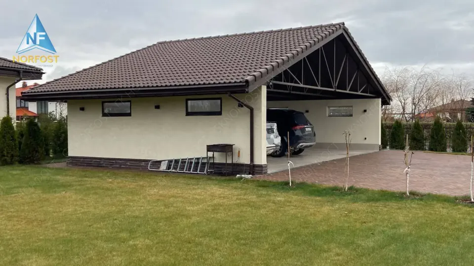 Строительство навеса для автомобиля