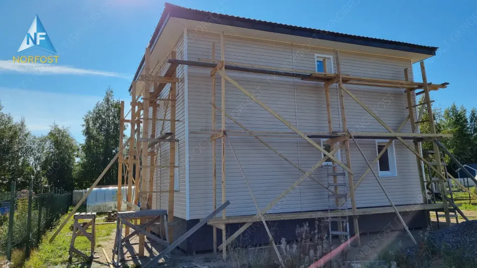 Строительство каркасного дома 8 на 9 с полноценным вторым этажом