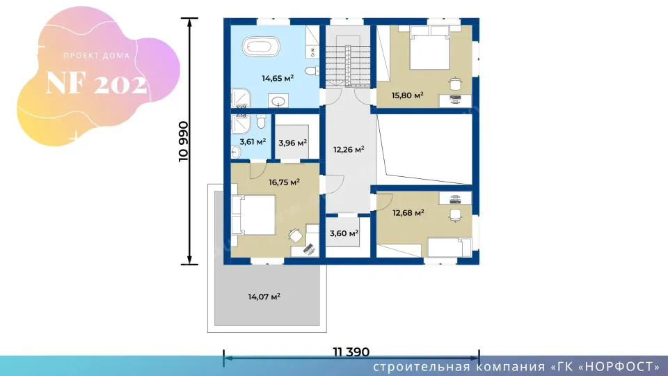 NF 202 - дом с полноценным вторым этажом