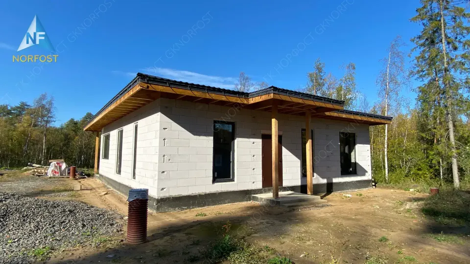 Строительство одноэтажного дома в Ленинградской области