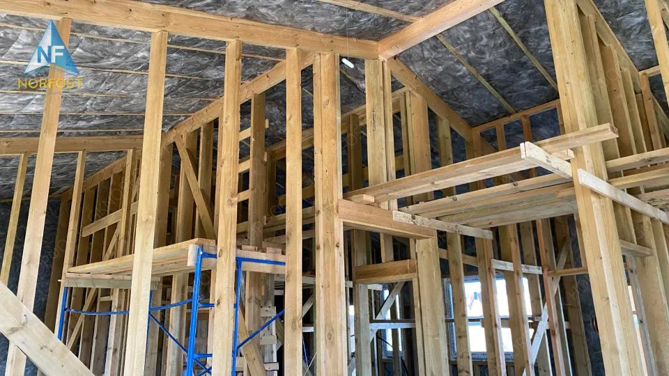 Строительство одноэтажного каркасного дома в д. Светлое