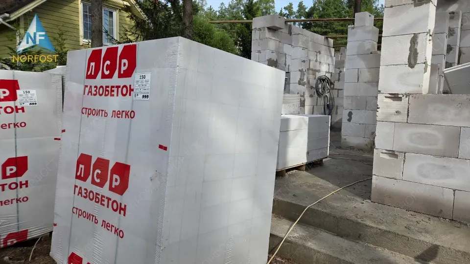 Строительство дома из газобетонных блоков в СПб
