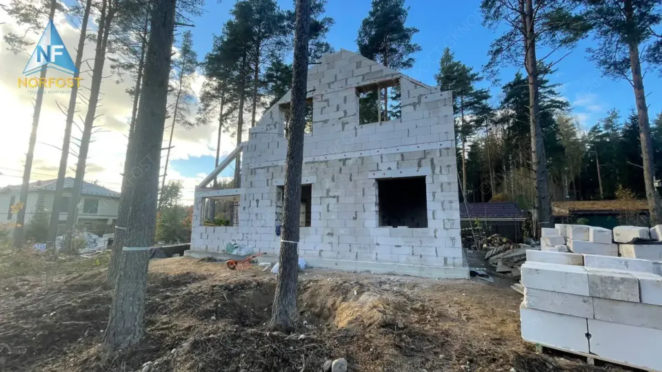 Строительство дома из газобетонных блоков в СПб