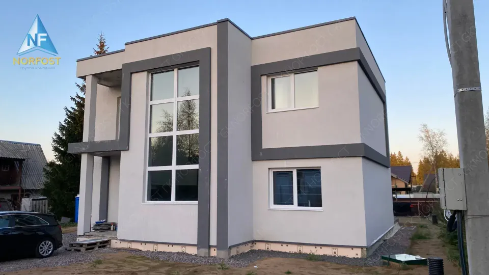 Строительство дома с плоской крышей из газобетона