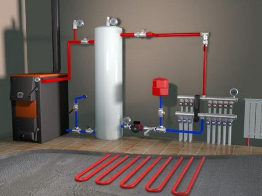 Монтаж коллекторной системы отопления