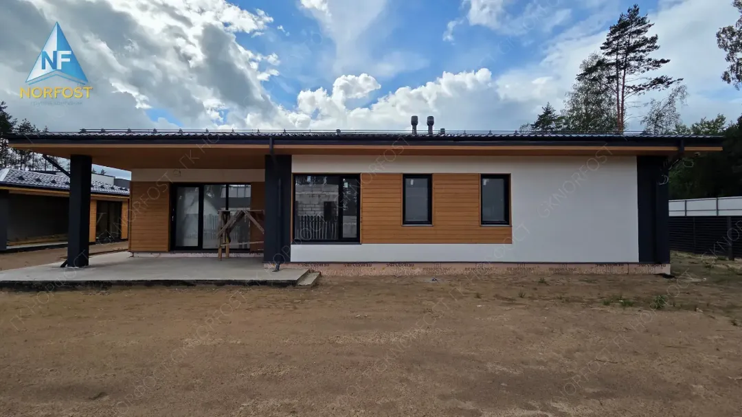 Одноэтажный дом из газобетона